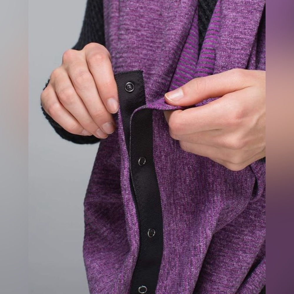 Lululemon Customizable Snap Multi-wear Versatile All-Seasons Scarf Ultra Violet‎ - Picture 3 of 8